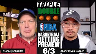 NBA Finals Picks & Predictions | Celtics vs Warriors Game 2 | Triple Double 6/3