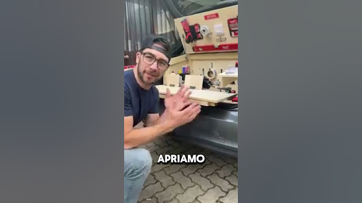 Michele Molteni Crea un'officina mobile nella sua audi