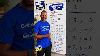 Your BECE Daily Maths Question 12.Solve & Type your answer in the comment. Share & Subscribe.#bece