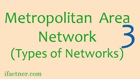 Types of Networks: Metropolitan Area Network (MAN):  Computer Networking tutorial for beginners 3