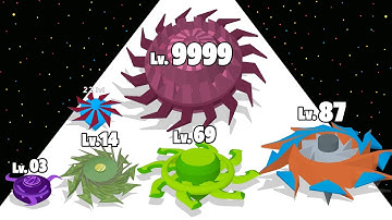 Spinner Merge Runner Rampage - Level Up Spinner Max Level Gameplay (Spinner Evolution Run)