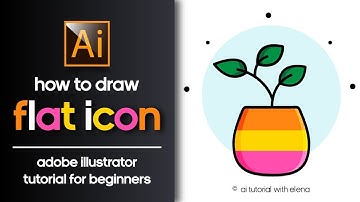HOW TO DRAW A FLAT ICON? ADOBE ILLUSTRATOR TUTORIAL