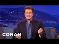 Nathan Fillion Is A Hardcore iPhone Fanboy | CONAN on TBS