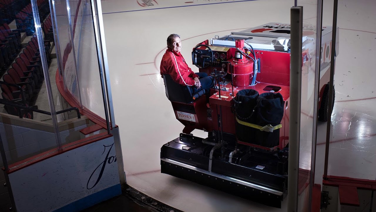 BU Hockey's Zamboni Driver