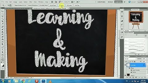 Photoshop Chalk Text Effect in one minute || Easy Photoshop Tutorial