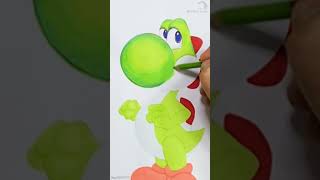 Drawing Yoshi  from Super Mario Game 12 sec