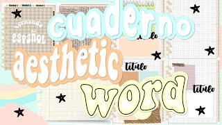 Aesthetic Digital Notebook in Word //Fernanda🌺 screenshot 3