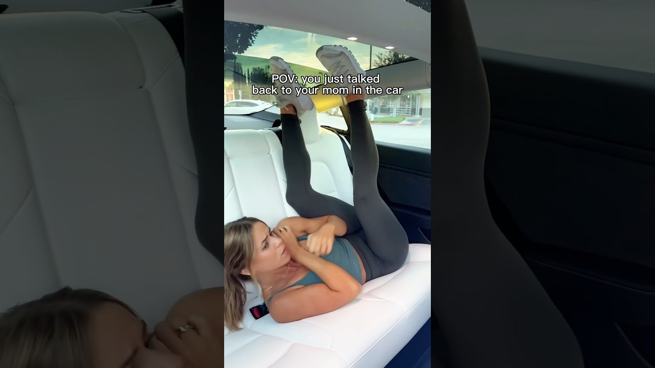 POV you just talked back to your mom in the car 😂