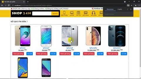 Làm thuê Đồ án Website bán điện thoại laptop - ASP.NET SQL SERVER