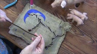 Needle Felted Pig and Piglet: Part 1 Armature and Wrapping