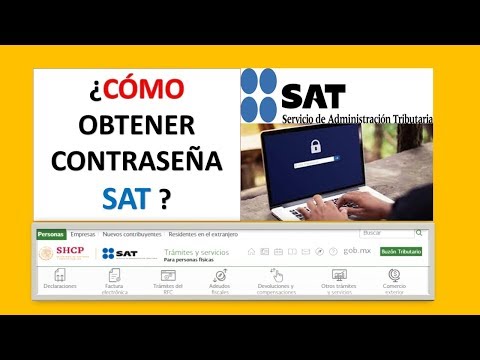 COMO OBTENER LA CONTRASEÑA SAT