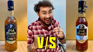 Oldmonk Cinnamon Fire Rum Vs Oldmonk Coffee Rum Tails 18Only