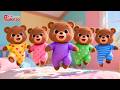 Cinco pequeños osos - Five Little Bears Jumping on the Bed | Nursery Rhymes for Kids | Galatta Kids