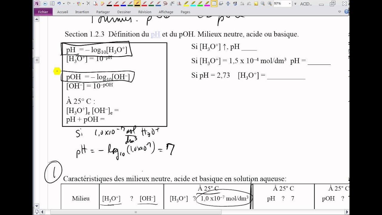 43-Calcul et échelle de pH - YouTube