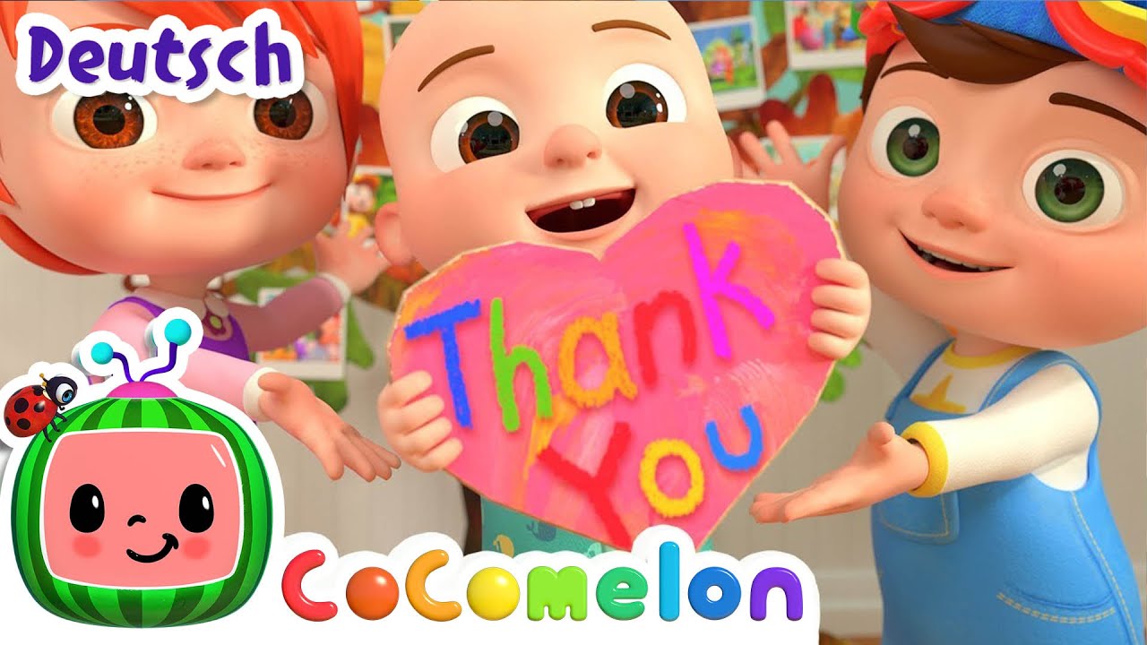 Danke sagen in der Schule | CoComelon Deutsch | Cartoons und Kinderlieder