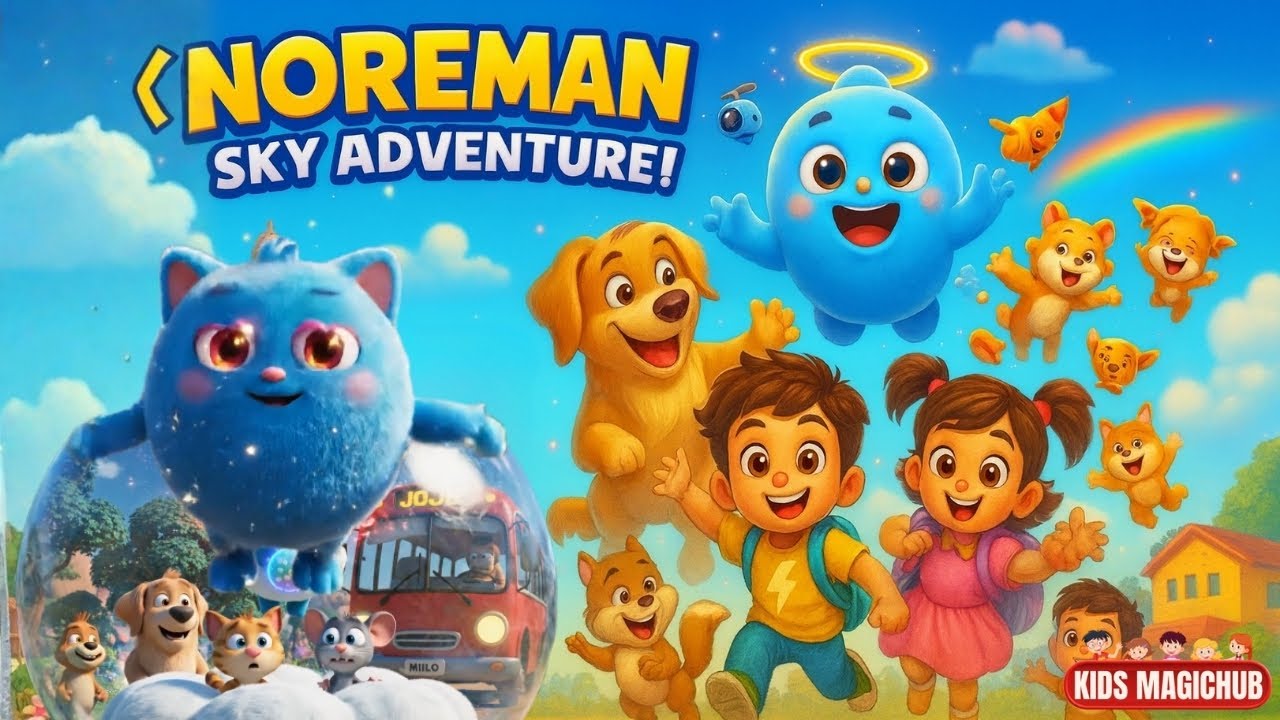 Приключения Норемана в небе! Новый герой Синего Гаджета, которого ищут дети | Волшебное путешеств...