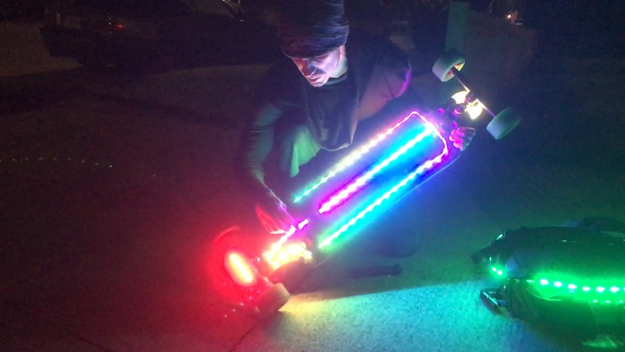 EVOLVE BOARD w/ MAXED OUT LED LIGHTS - YouTube