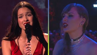Grammys Taylor Swift Jams Out To Olivia Rodrigos Vampire Performance