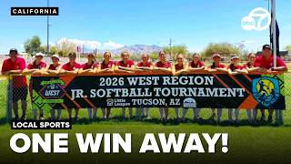 Foothill Little League softball team one win from Junior World Series