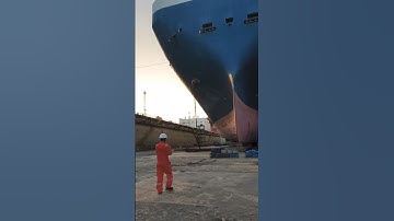 Newly Installed Ships Siren! listen 😂 #seafarerlife #seaman #ship #drydock #seafarer #japan
