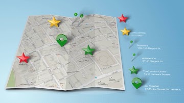 Map generator with real 3d markers