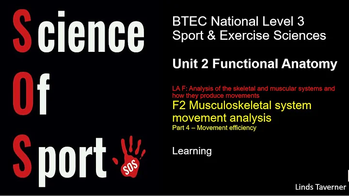 Unit 2 Functional anatomy - F2 Movement analysis (Part 4) Q12 Movement efficiency