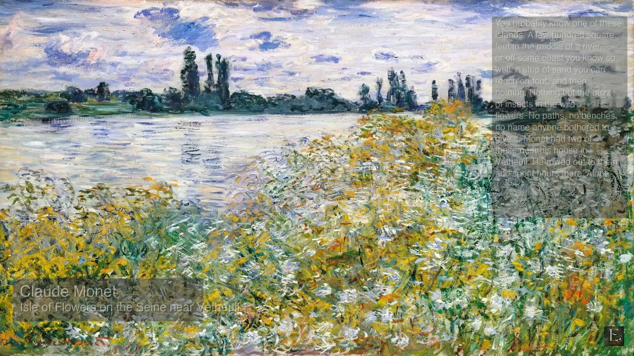 Claude Monet - Isle of Flowers - 2 Hour Screensaver