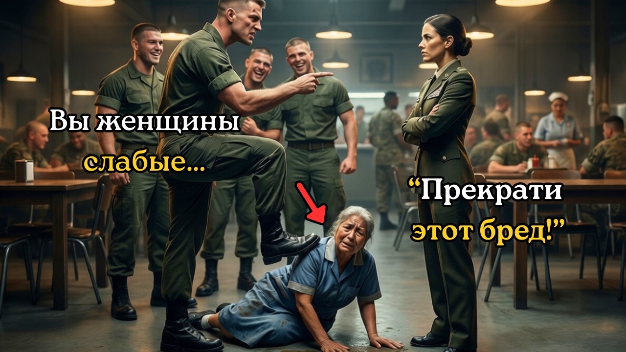 Пять элитных курсантов высмеяли простую женщину в столовой — но через 30 секунд пожалели об этом