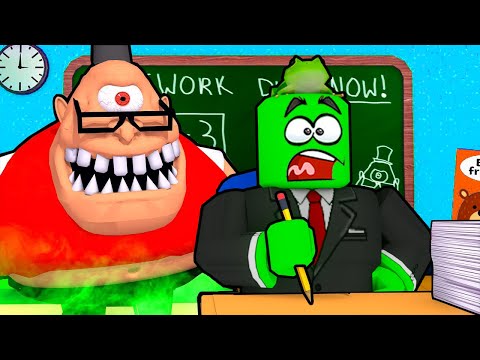 روبلوكس الهروب من المدرس الشرير مستر ستينكي Roblox