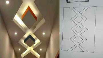 New pop false ceiling design marking by khushab ceiling point