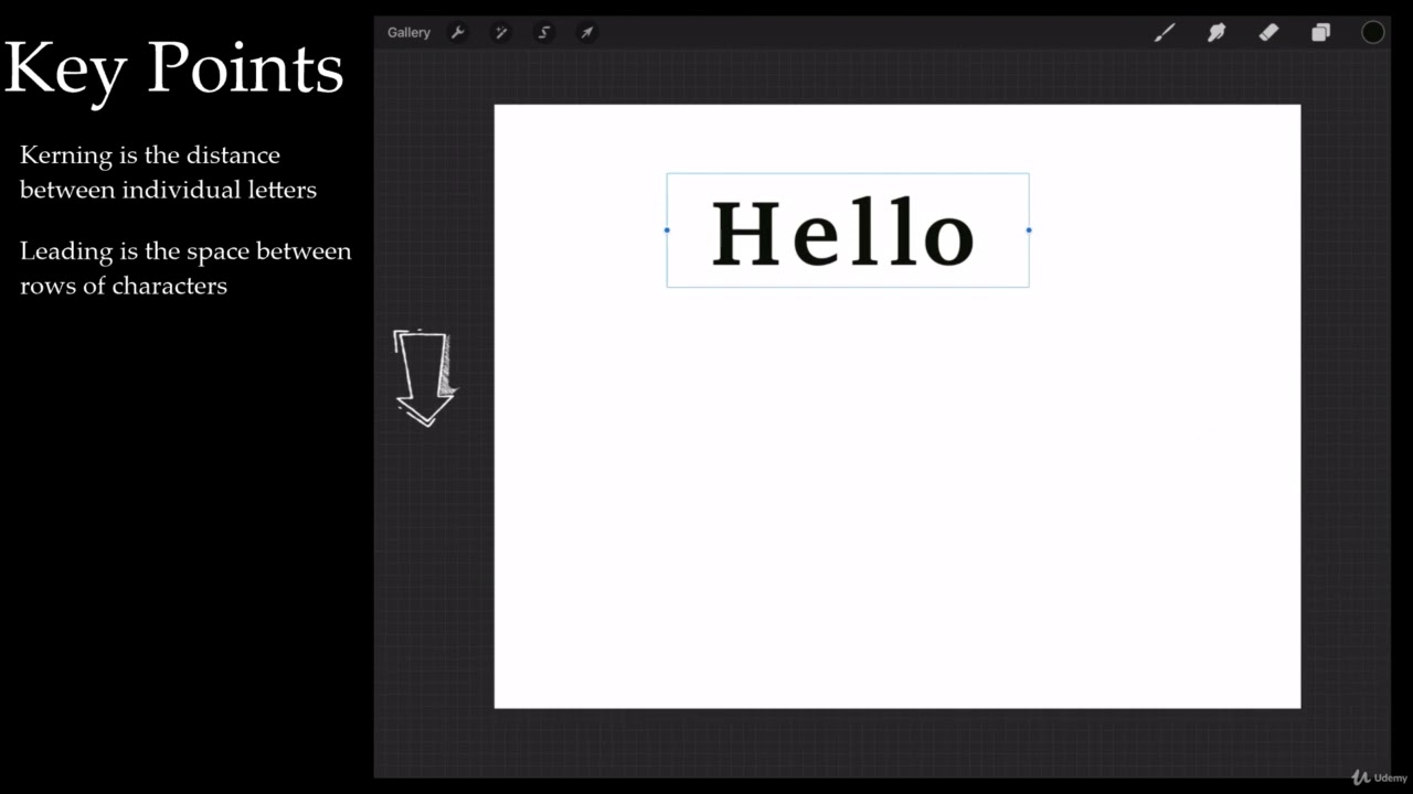 Adding text in Procreate following the 4.3 update