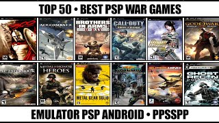Top 50 Best War Games For PSP | Best PSP Games | Emulator PSP Android