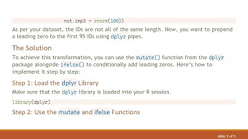 How to Add Leading Zeros to Selected Rows in an R Data Frame Using dplyr