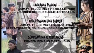 GREBEK SURO 2025 KADEMANGAN TIRTOYUDO Lingk. Tirtoudan Tosaren Kota _ Kediri #jaranankediri #jaranan