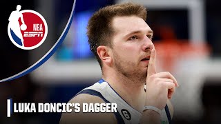 Luka Doncic with the DAGGER 🗡