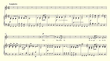 Ombra mai fù - Handel - accompaniment in F Major