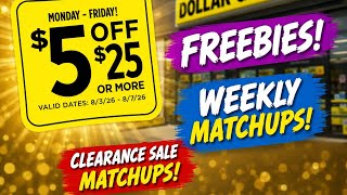 🚨 Dollar General FREEBIES + Weekly & Clearance Sale Matchups! 💥 $5/$25 Monday-Friday!