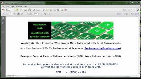 Convert Flow to GPM from GPH