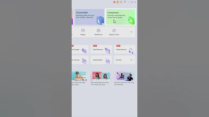 Video compressor without losing quality!- UniConverter