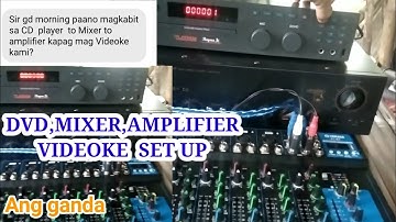 DVD,MIXER,AMPLIFIER set up