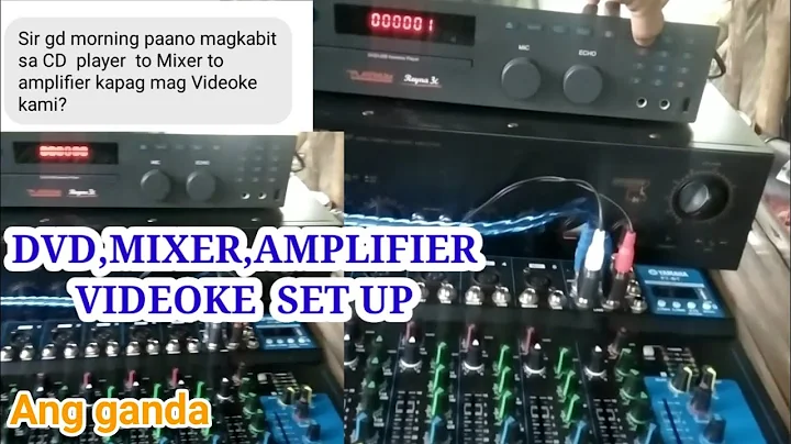 DVD,MIXER,AMPLIFIER set up