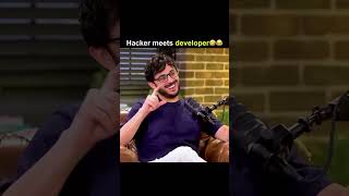 When Hacker Meets Developer🤣#samayraina#carryminati#shorts#funny#trending#podcast