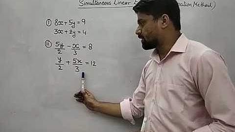 Simultaneous linear equation | Elimination Method  | Class 10 | Class 9 | CBSE | ICSE