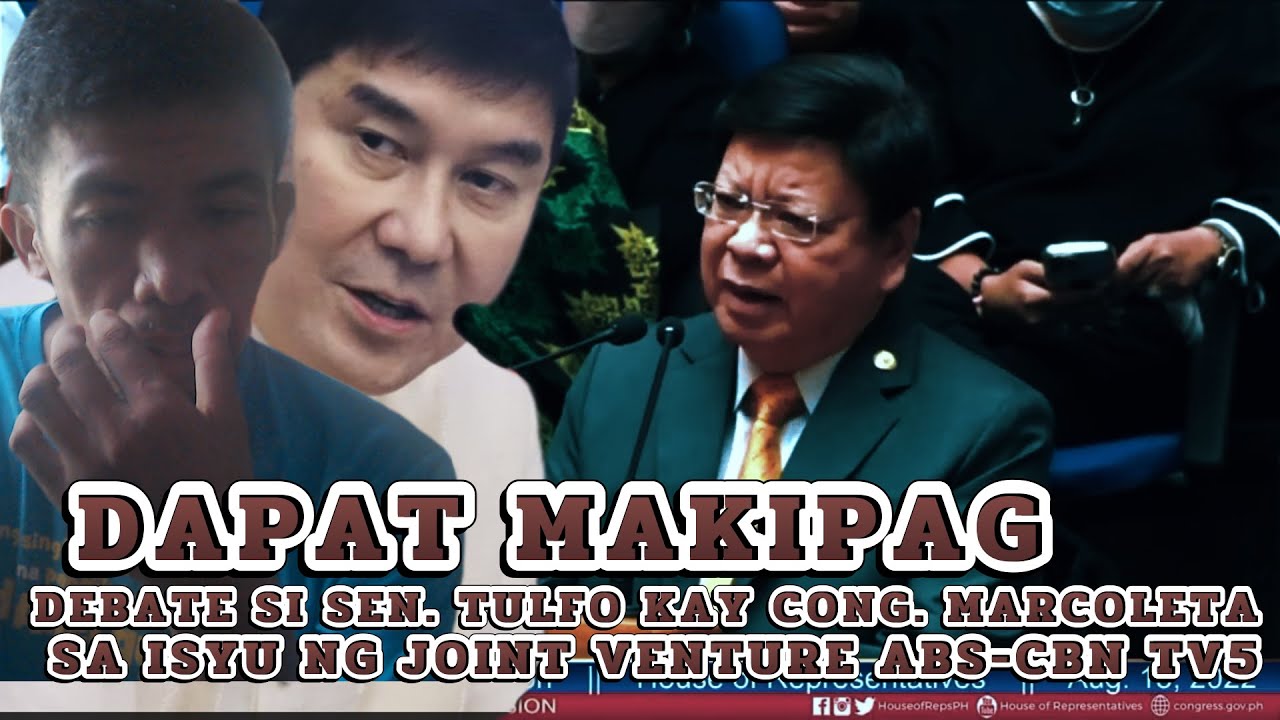 TULFO WALA NAKITA ISYU SA JOINT VENTURE NG ABSCBN TV5 PERO CONG MARCOLETA MAYROON YouTube