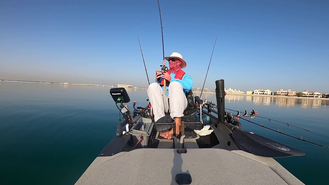 Dubai Kayak Fishing Lemon Fish Golden Trevally May 18 2020 YouTube