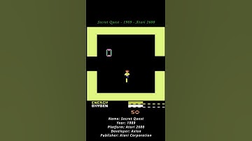 Secret Quest - 1989 - Atari 2600 ( Atari VCS ) (Shorts) #game #atari #atari2600 #atarivcs #retrogame