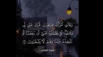 سورة القصص  ايه 8 إلى 10 الشيخ ياسر الدوسري