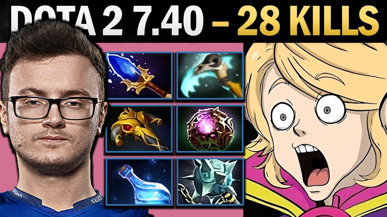 Invoker with Gleipnir and 28 Kills Pro Mid - Dota 2 7.41