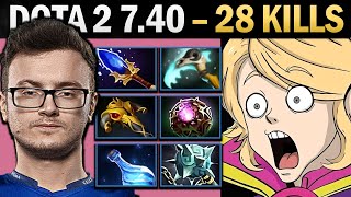 Invoker with Gleipnir and 28 Kills Pro Mid - Dota 2 7.41