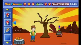 Desert Cute Man Hungry Escape Walkthrough - Games2Jolly screenshot 5